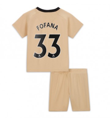 Chelsea Wesley Fofana #33 Tredjedraktsett Barn 2022-23 Kortermet (+ Korte bukser)
